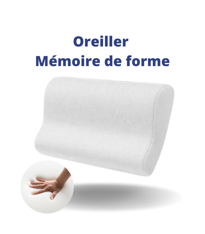 Oreiller En Mousse à Mémoire de Forme Viscoélastique Super Confortable